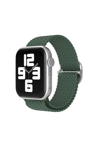 Watch 20mm Star Kordon - Koyu Yeşil Ahşap