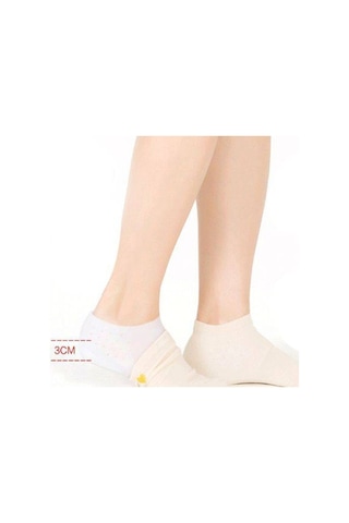 Boy Uzatıcı Topuk Yükseltici Silikon Unisex Topuk Çorabı Gizli Topuk