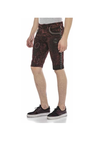 Ck207 Alaca Parlak Metalli Kot Şort 001