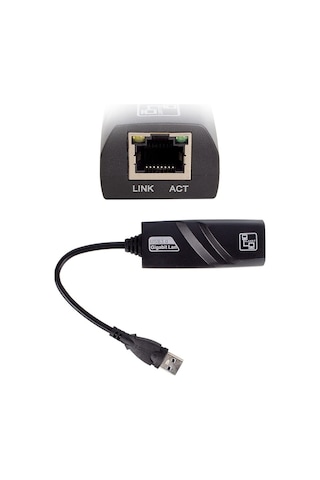 POWERMASTER PM-16299 USB 3.0 TO ETHERNET 10/100/1000MBPS GİGABİT ETHERNET ÇEVİRİCİ ADAPTÖR