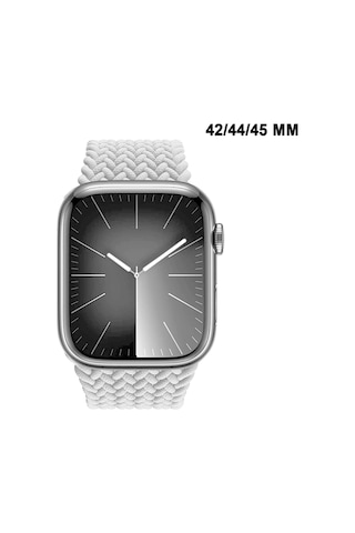 Apple Watch Uyumlu 1/2/3/4/5/6/se/7/8/9seri 42/44/45/49mm Solo Loop Kordon Kayış Silikon Sbeden Mt94