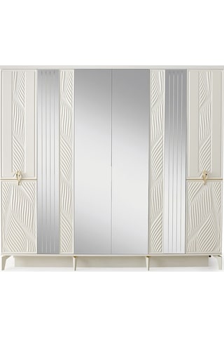 Bükreş Gardırop-mdf-aytaşı-230x58x210cm-6 Kapak-aynalı Kapak-ücre