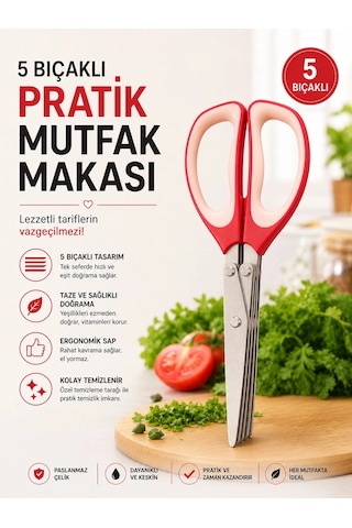 Pionny 5 Bıçaklı Sebze Doğrama Makası