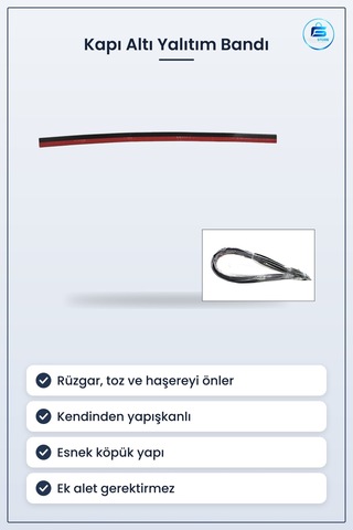 Kapı Altı Yalıtım Bandı Kendinden Yapışkanlı Esnek Köpük Rüzgar T 5 M