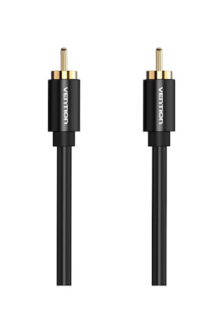 Teltree Vention Vab-r09 Rca Erkek-erkek Eşleşmeli Kablosu, Saf Bakır İletken Ve Altın Kaplı Uçlar İle Dijital Ses Ve Video Aktarımı, 2 Metre, Siyah