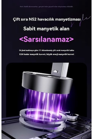 Pazly Vakum Adsorpsiyonlu Araba Cep Telefonu Tutucu Koruyucu Siyah 1 Adet 1 Adet