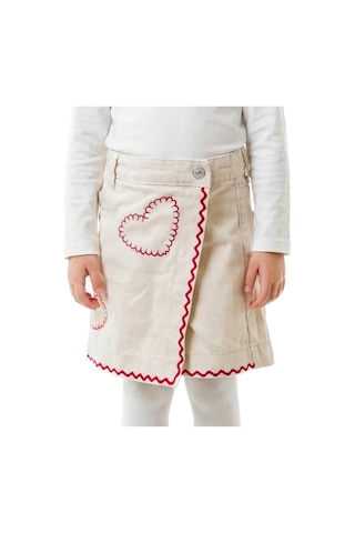 Xo Kids Kız Çocuk Şort Etek 4-8 Yaş 26145 Krem