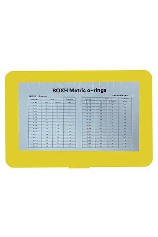 Box-h O-ring Seti, 404 Parça 30 Ölçü Metrik Kit
