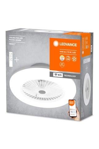 Ledvance Smart Led Fanlı Tavan Armatürü Beyaz Gri