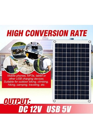 Besthome1 Dream011 Taşınabilir 12v Usb Güneş Şarj Kiti, Yüksek Verimli Kontrol Cihazlı Modülü