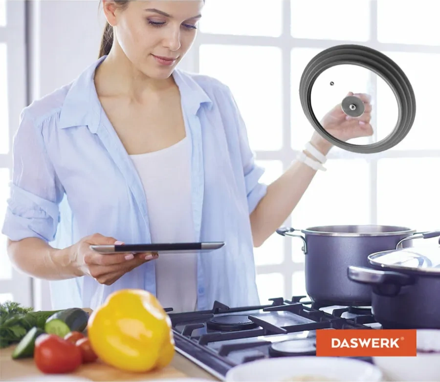 Daswerk Evrensel Silikon Tencere Kapağı 22-24-26 Cm 41670275 Diğer