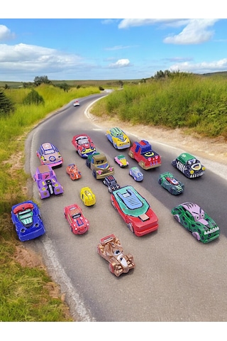 Taş Boyama Okul-ev Çocuk Etkinliği, 14 Parça Xxl-xl-l Dev Arabala