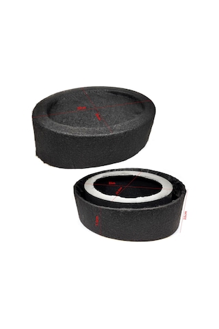 BOS KABİN OVAL YUKSELTME SİYAH PLASTİK (2 ADET)