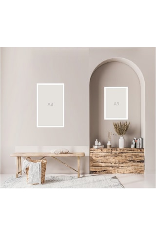 30x42cm - A3 - Resim & Poster & Fotoğraf Çerçevesi Beyaz