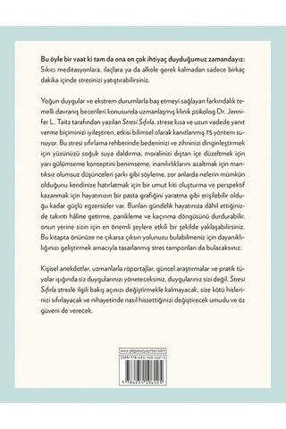 Stresi Sıfırla: Zihninizi Ve Bedeninizi Dakikalar İçinde Nasıl Rahatlatırsınız - Dr. Jennifer L. Taitz