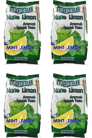 Poli Toz İçecek Nane Limon 300 Gr X 4 Adet 300 G
