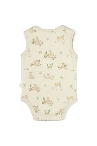 Bebek 3lü Askılı Badi Kutu Set %100 Organik Pamuk, Bebek Ve Yenidoğan Serisi - Csy5709 Ekru