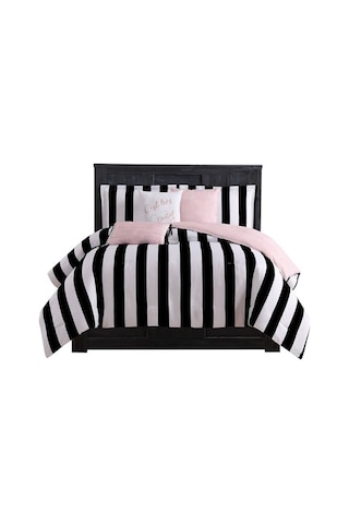 Jyz010171 Cabana Çizgili 6 Parça Ters Çevrilebilir Set Canaba Çizgili Siyah Genel