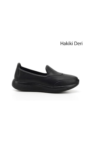 Gönderi(R) Gönderi R Kadın Siyah Dolgu Taban Hakiki Deri Comfort Ayakkabı Ddza80442110 Siyah