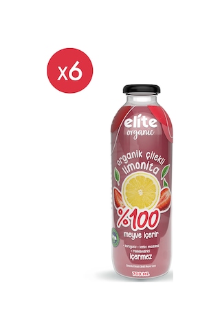 6'lı Organik Çilekli Limonita 700 Ml
