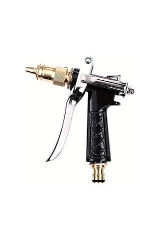 Honeybeeshop Siyah Yüksek Basınçlı Güç Yıkama Tabancası Dayanıklı Bakır Metal Manuel Araba Bahçe Püskürtme