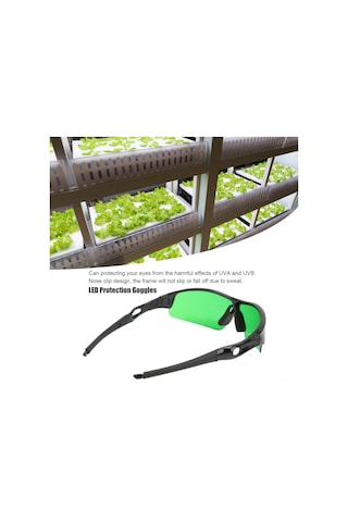 Maiyame Bahçe Ve Bitki Odaları İçin Uva-uvb Filtreli Hps/led Işık Korumalı Güneş Gözlüğü - Konforlu Ve Taşınabilir