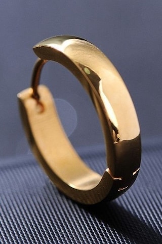 Ince Halka Erkek Bayan Unisex Çelik Küpe Çifti 3 MM 3 Renk Mse6