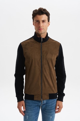 AR-MA Arma Erkek Regular Fit Selanik Kumaş Dik Yaka Fleto Cepli Basic Sweatshirt Kazak K30324698502 Siyah