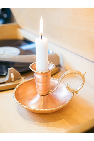 Bakır El Şamdanı Eritmel Model Mat Renk