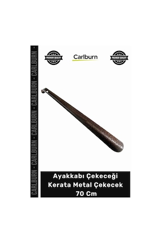 Carlburn Çekecek Sağlam Dayanıklı Kalın Demir Kahverengi Boy Ayakkabı Çekeceği Kerata Metal Çekecek 70 Cm
