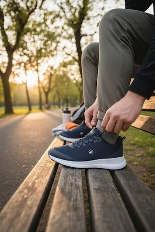 Enoch Erkek Örgü Panelli Esnek Tabanlı Günlük Spor Ayakkabı Sneaker 2332 Lacı