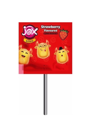 JOX FLAT; Kabartmalı Yüz İfadeli Çilek,Kola,Şeftali,Elma Aromalı