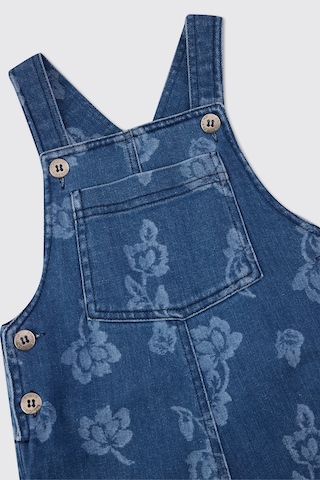 Panço Kız Bebek İndigo Kot Salopet Mavi