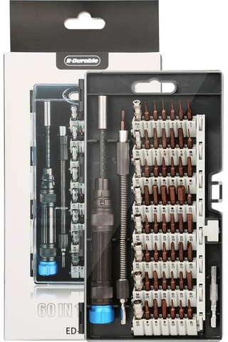 Tornavida Seti, 60'ı 1 Hassas Manyetik Sürücü Biti Profesyonel Elektronik Onarım Aracı Kiti
