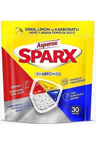 Asperox Sparx Bulaşık Makinesi Deterjanı 30lu 6 Adet