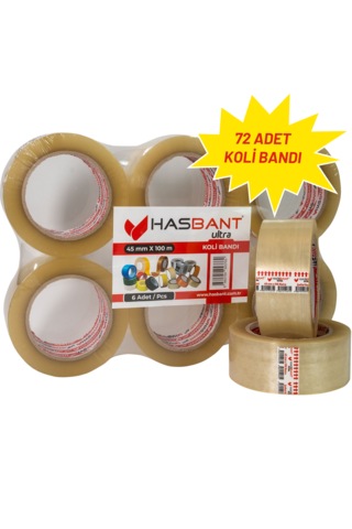 Has Bant Ultra 45mmx100m Koli Bandı - 72 Adet 72 Adet