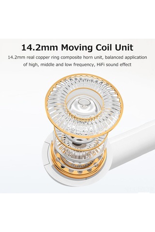 Leezsing X16 Bluetooth 5.2 Kulak İçi Kulaklıklar - Düşük Gecikme, Uzun Pil Ömrü, Hi-fi Ses, Dokunmatik Kontrol, Evrensel Uyum, Beyaz