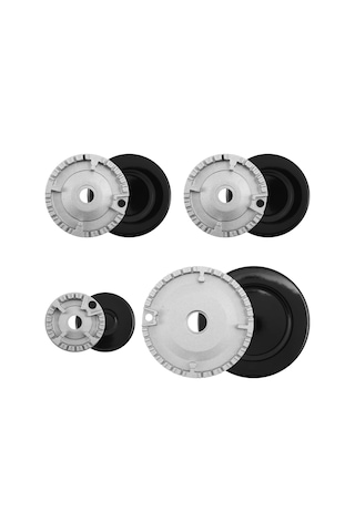 Gajeena Metal Ocak Bıçaklık Kapağı Ve Alev Bölücü Seti, 8 Parça Mutfak Aksesuarı Çoğu Ocakta Uygulanır