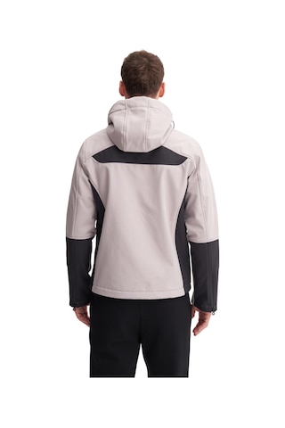 Cazador Erkek Slim Fit Softshell Outdoor Kumaş Mont Gri