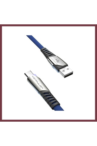 Storeşahin Konfulon Dc18 Type-c Kablo 1m 5a - Mavi Shn0720 Type-c+kablo