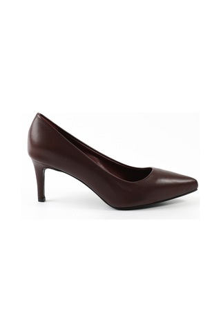 Tuna Hakiki Deri Bordo Stiletto Kadın Ayakkabı - Rgn80123 Bordo