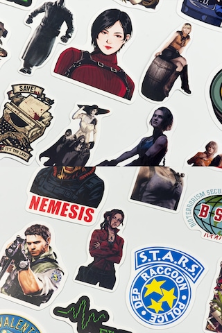 Resident Evil Iconic Sticker Paketi 32 Parça Kaliteli Su Geçirmez Etiket Seti Çok Renkli