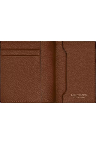 Mont Blanc Montblanc Grain Deri 4 Bölmeli Kartlık 221382 Kahverengi