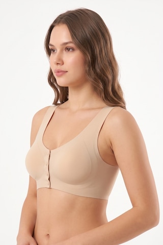 Missvera Kadın Lazer Kesim Önden Çıtçıtlı Pedli Sütyen Bgl-st05636 Ten