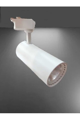 Lampist 30W Ledli Boru Tip Alüminyum Beyaz Kasa Ray Spot Beya...