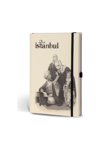 Eski İstanbul Cep Journal Çizgili Lastikli Arzuhal