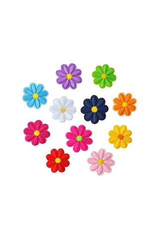 36 Adet İşlemeli Ütüyle Yapıştırılan Yamalar, İşlemeli Kendinden Yapışkanlı Ütüyle Yapıştırılan Yamalar