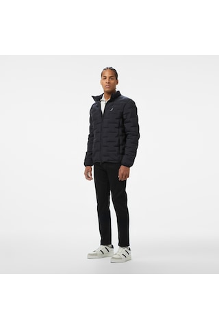 Nautica Erkek Siyah Standart Fit Dik Yaka Mont Kapitone J55002t Siyah