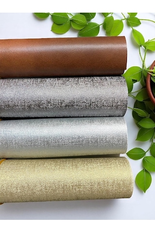Varan Tekstil Yapışkanlı Krem Suni Deri 100 140 Cm