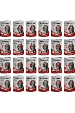 Foodline Biftekli Yetişkin Kedi Konservesi 24 x 400 G